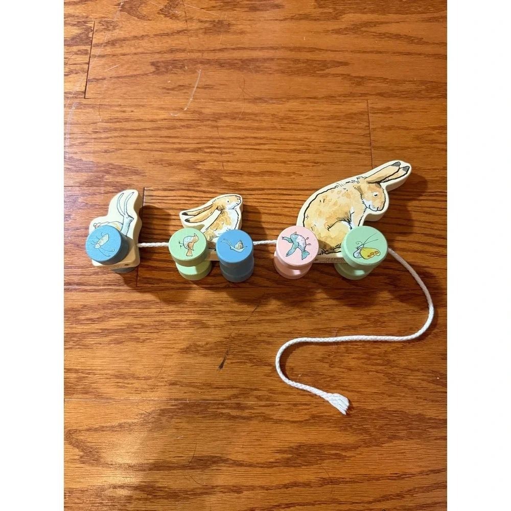 Guess How Much I Love You Wood Bunny Pull Toy Gift for Babies & Toddlers NWOT